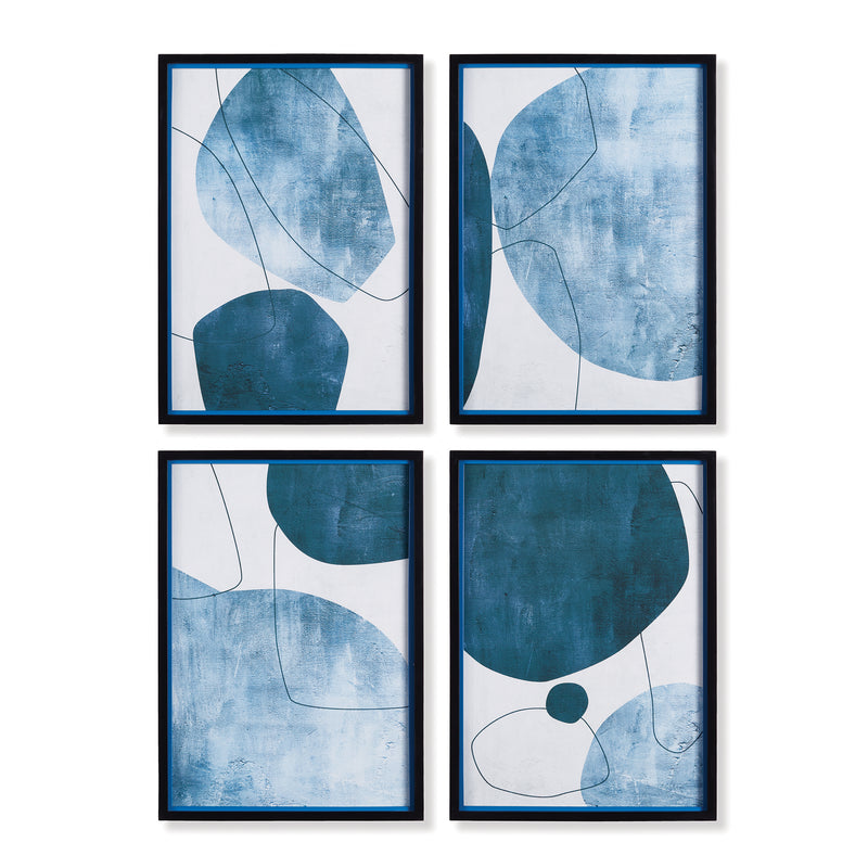 NAPA Home & Garden, ABSTRACT ECLIPTIC PRINTS, SET OF 4,NH415