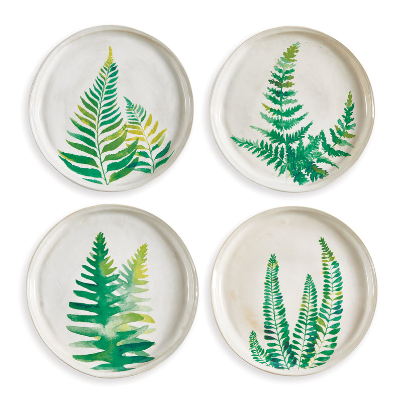 NAPA Home & Garden, FERN STUDY PLATES 8.5", SET OF 4,NHG410