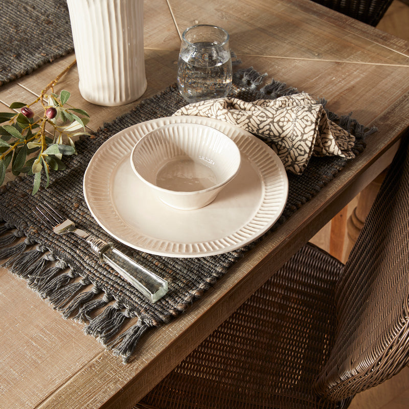 NAPA Home & Garden, RAE WOVEN FRINGE PLACEMAT,NJM245GY