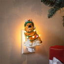 Heartfelt Cheer Nightlight Ceramic Dog German Shepherd, 6"H