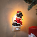 Heartfelt Cheer Nightlight Ceramic Dog Black Labrador, 6"H