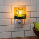 Simple Blessings Nightlight Glass, Blessed Beyond words, Loved Beyond Measure, Window Box