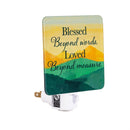 Simple Blessings Nightlight Glass, Blessed Beyond words, Loved Beyond Measure, Window Box