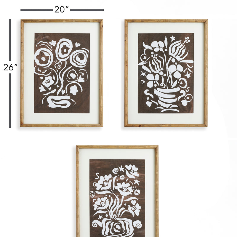 NAPA Home & Garden, DARE TO DANCE PRINTS, SET OF 3,NNH536