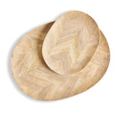 NAPA Home & Garden, MARQUETRY OVAL TRAYS, SET OF 2,NT404