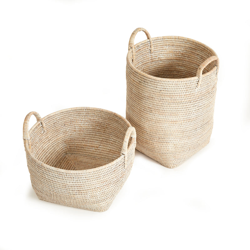 NAPA Home & Garden, BURMA RATTAN ORCHARD BASKETS, SET OF 2,NTN203WH