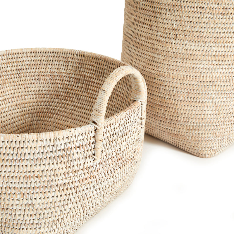 NAPA Home & Garden, BURMA RATTAN ORCHARD BASKETS, SET OF 2,NTN203WH