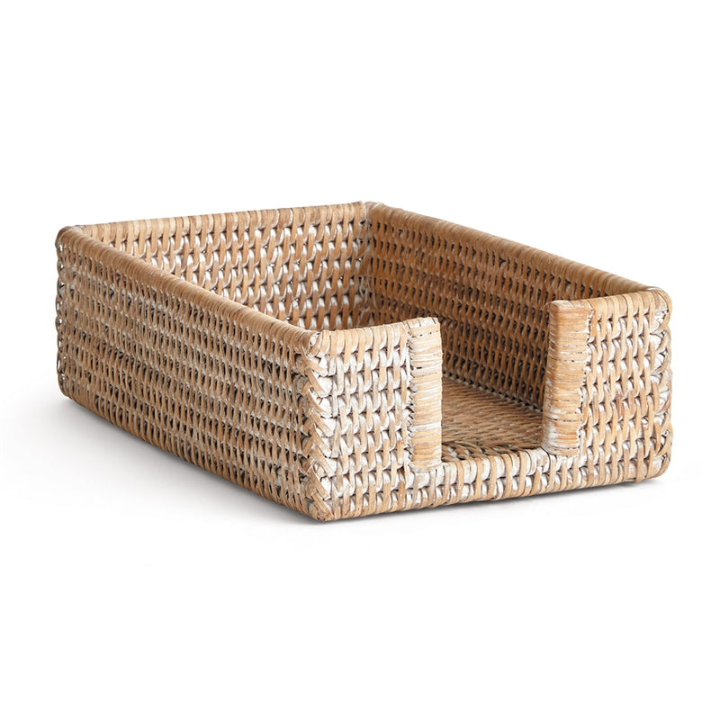 Napa Home Garden, BURMA RATTAN RECT GUEST NAPKIN HOLDER,ntn222wh