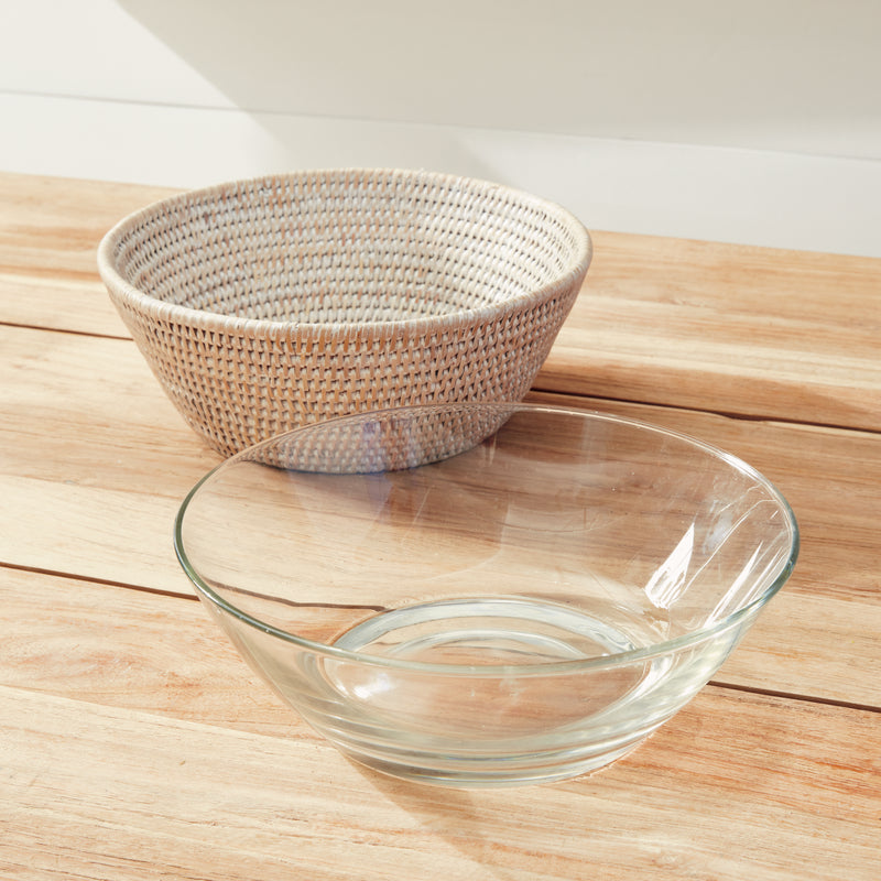 NAPA Home & Garden, BURMA RATTAN SERVING BOWL 10.75",NTN248WH