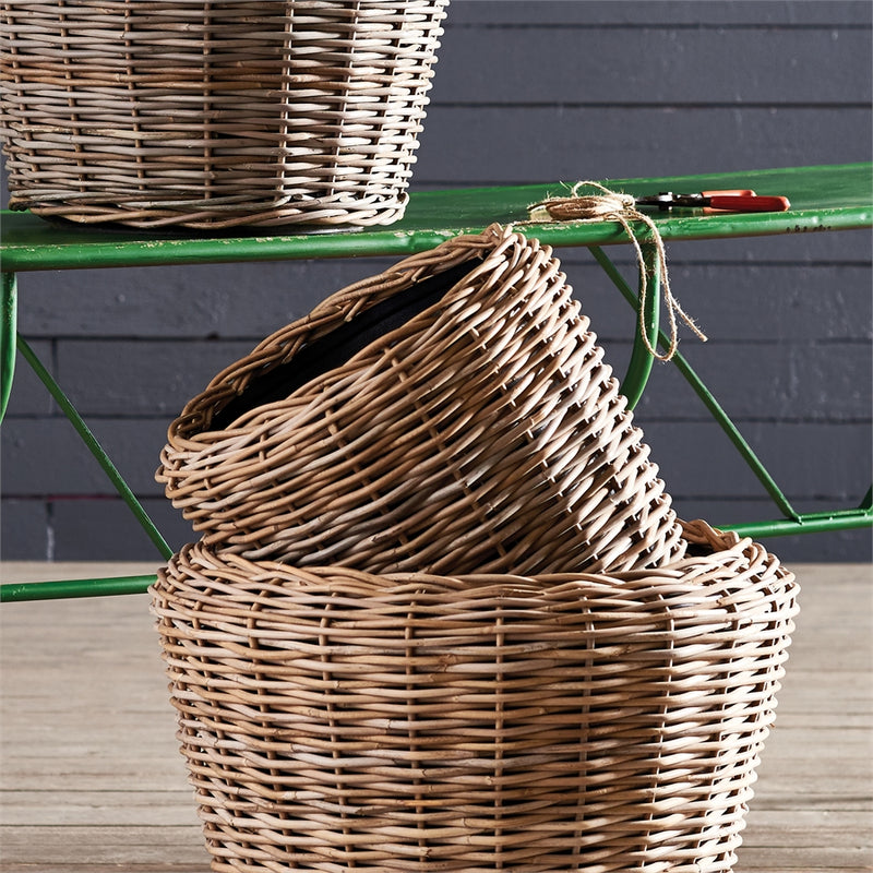 NAPA Home & Garden, WOVEN DRY BASKET PLANTER 17.75",NV207