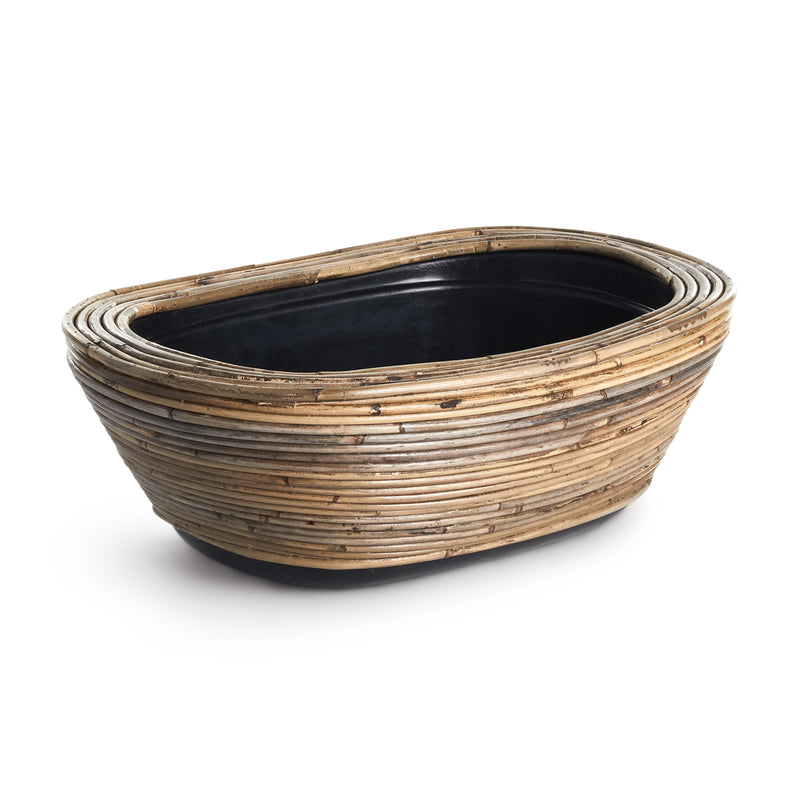 NAPA Home & Garden, WRAPPED DRY BASKET OVAL PLANTER,NV210