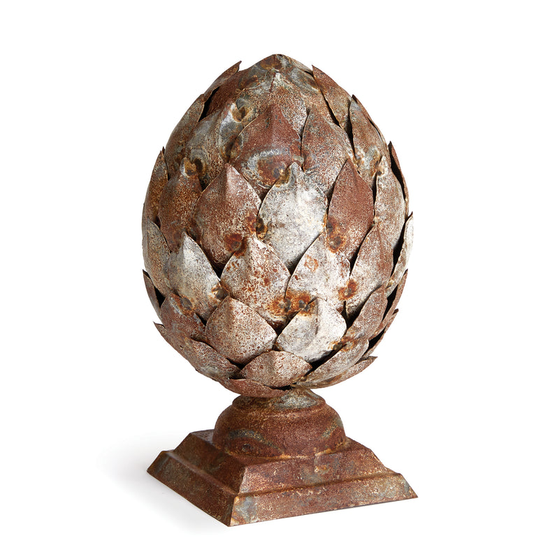 NAPA Home & Garden, WEATHERED METAL ARTICHOKE FINIAL SMALL,NVY411