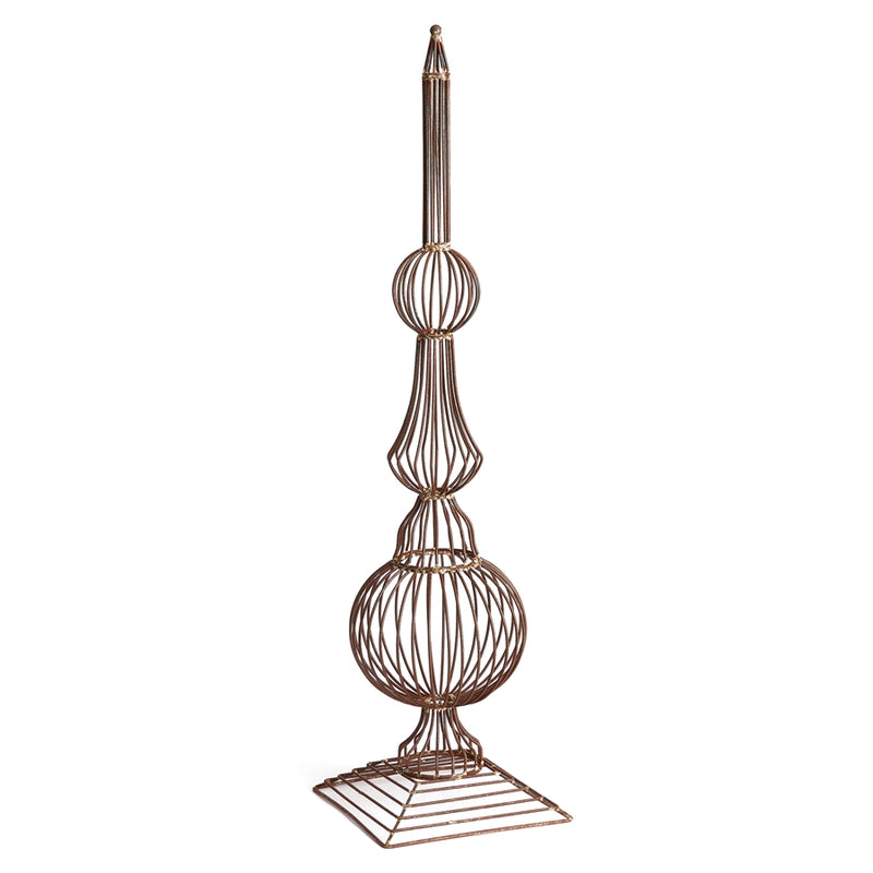 Napa Home Garden, WEATHERD METAL WIRE FINIAL GRDN STRCTURE,nvy412