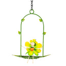 Cottage Garden Outdoor Hanging Decor, Metal Sprites on Swing, 9", Asst of 4