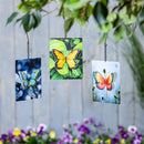 Cottage Garden Outdoor Hanging Decor Metal Cut Out Butterfly, 3 Asst