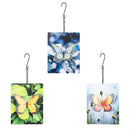 Cottage Garden Outdoor Hanging Decor Metal Cut Out Butterfly, 3 Asst