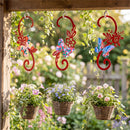 Cottage Garden Metal Butterfly Planter Hook, 12", 3 Asst
