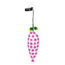 Cottage Garden Outdoor Hanging Decor, Metal Solar Poinsettia Flower, 17.4"H, 2 Asst
