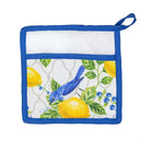 Seaside Retreat Songbird Citrus Kitchen Gift Set, Oven Mitt and Pot Holder