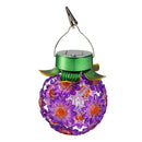 Cottage Garden Outdoor Lamp & Lighting Solar Plastic Flower Hanging Lantern, 3 Assorted