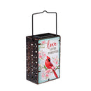 Memorial Outdoor Lamps & Lighting, Cardinal Mini Glass Solar Lantern, Asst of 2