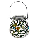 Cottage Garden Outdoor Lamp & Lighting, Mosaic Solar Lantern,Bee/Butterfly/Dragonfly,4.1"H, 3 Asst