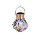Seaside Retreat Outdoor Lamps & Lighting Solar Prism Glass Lantern,4.72"H, 3 Asst