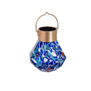 Seaside Retreat Outdoor Lamps & Lighting Solar Prism Glass Lantern,4.72"H, 3 Asst