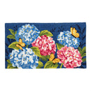 Vibrant Hydrangeas Indoor/Outdoor Hooked Rug 24"x42"