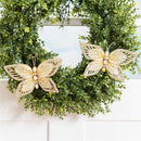 Cottage Garden Tree Clip, Metallic Butterfly, 8"L, Asst of 2, Backer Card