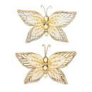 Cottage Garden Tree Clip, Metallic Butterfly, 8"L, Asst of 2, Backer Card