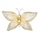 Cottage Garden Tree Clip, Metallic Butterfly, 8"L, Asst of 2, Backer Card