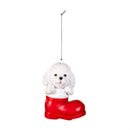 Heartfelt Cheer Pet Ornament Resin Dog in Stocking, Asst of 6, 4"