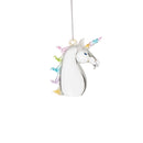 Unicorn Head Blown Glass Orn