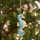 Iridescent Blue Seahorse Orn