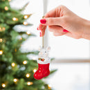 Twas the Night Ornament Resin Mouse in Stocking, 4"H, Asst of 2