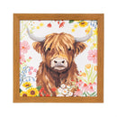 Hillside Pasture Indoor Wall Decor, Farm Animal Canvas, 10"Lx10"H, Asst of 4