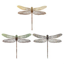 VivaStyle Wall Decor, Metal, Dragonfly Lasercut, Asst of 3