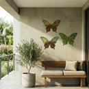 VivaStyle Wall Decor, Metal, Butterfly Lasercut, Asst of 3