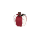 Fabric Apple Table Décor, 3 Asst, 3 of each, 9 Pieces Total in Wooden Tray