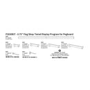 Flag Shop Tiered Display Program with 0.75" Slot Standards