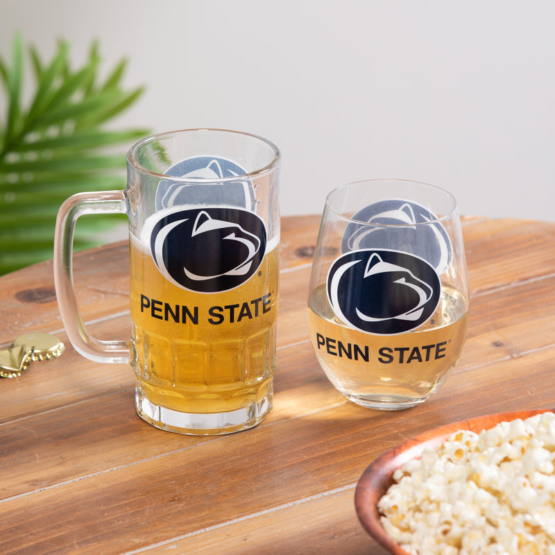 Pennsylvania State University, Stemless 17OZ Wine & Beer 16 OZ Gift Set,p384922