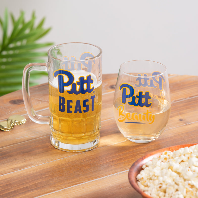 University of Pittsburgh, Stemless 17OZ Glass & Ta,p384961