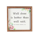 10" H x 10" L Inpirational Wall Art, Asst of 4