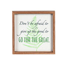 10" H x 10" L Inpirational Wall Art, Asst of 4