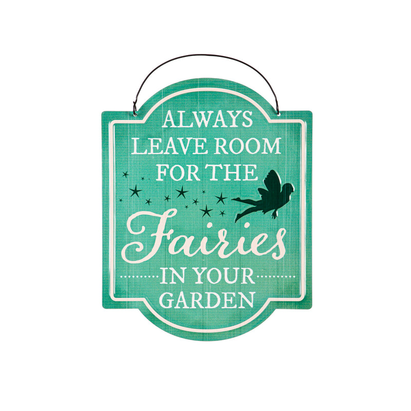 Printed Metal Hanging Fairy Garden Sign Program, Set of 4,p4691