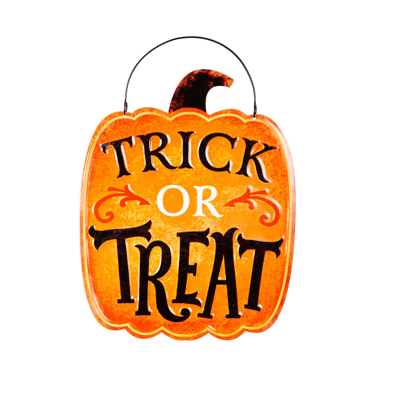 Printed Metal Hanging Halloween Sign,p4746