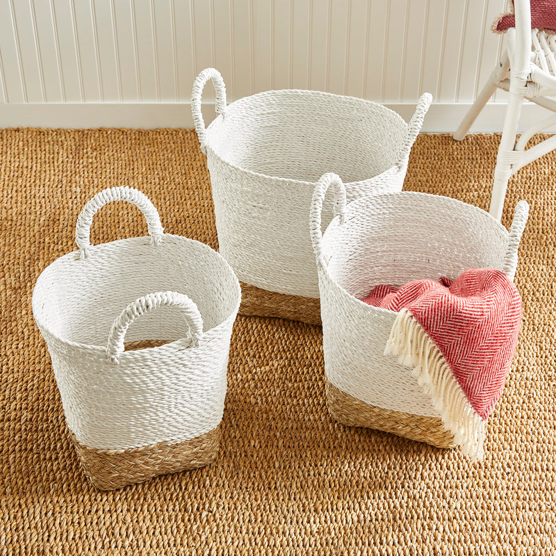 NAPA Home & Garden, MADURA MARKET BASKETS, SET OF 3,PA201WH