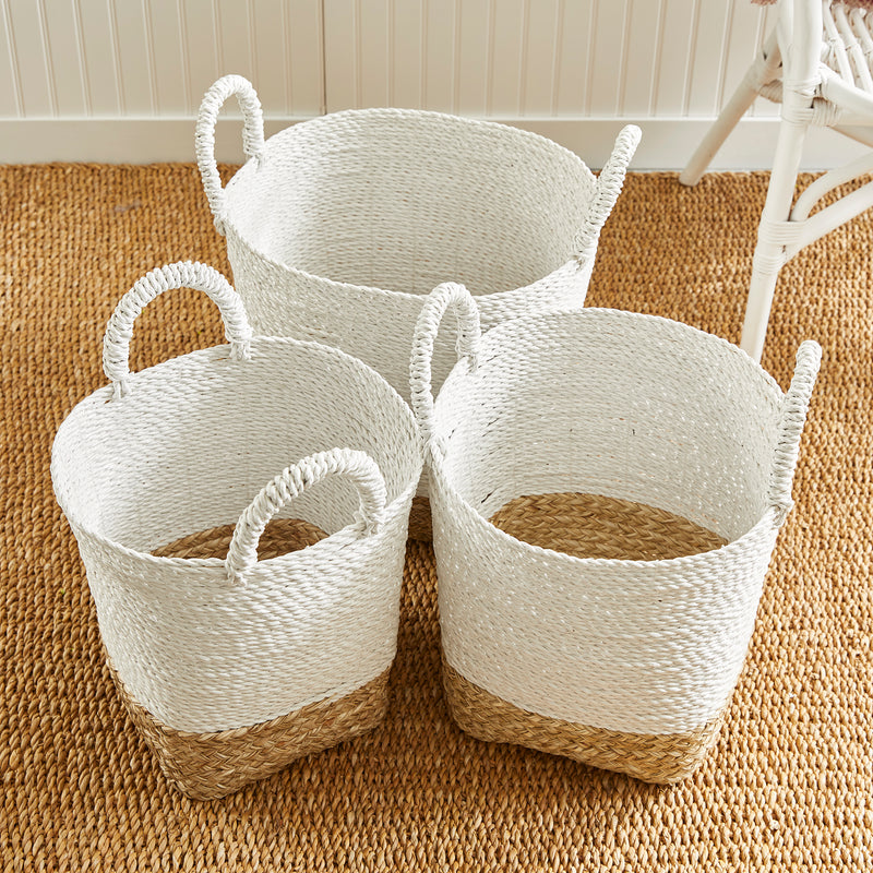 NAPA Home & Garden, MADURA MARKET BASKETS, SET OF 3,PA201WH