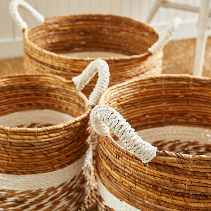 NAPA Home & Garden, KEY LARGO ROUND BASKETS, SET OF 3,PA203